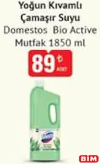 DOMESTOS BİO ACTİVE MUTFAK YOĞUN KIVAMLI ÇAMAŞIR SUYU 1850 ML